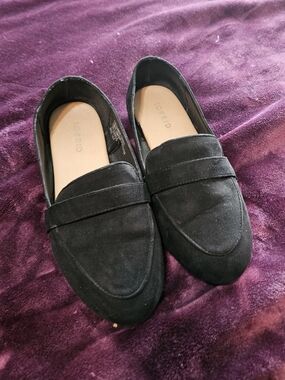 torrid Black Suede-Look Penny Loafers